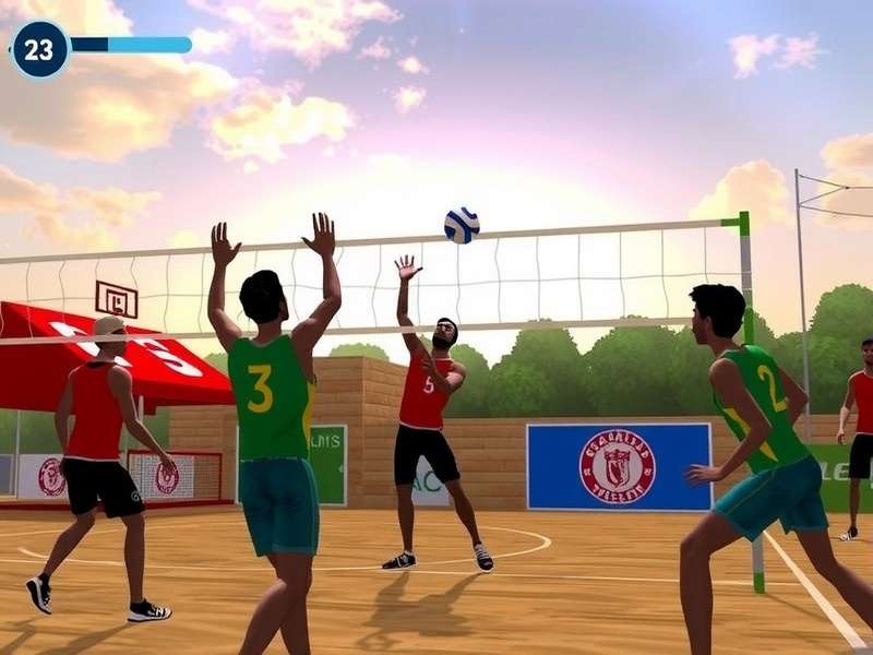 Trivandrum Volley Veterans Tournament Scene